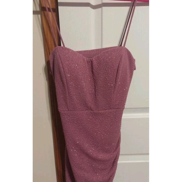 Windsor Sparkly Purple Short Dress Size Large Spaghetti Straps Homecoming Dress - Picture 1 of 10